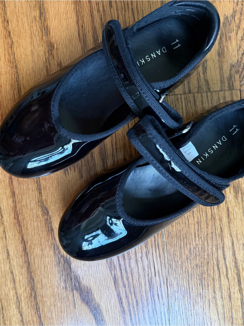 Danskin Black Patent Mary Jane Tap Shoes for Girls